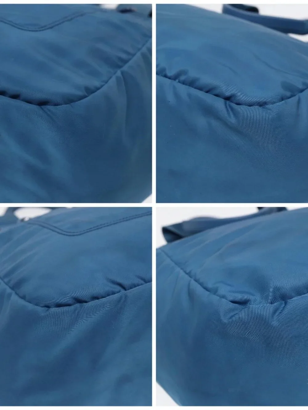 PRADA Shoulder Bag Nylon 2way Blue Silver - Picture 14 of 16